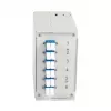 EFB Elektronik Caja para carril DIN OS2 G652D, 12x pigtail LC, 6x acoplador LC dúplex (BHS70921.12)