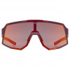 Uvex Sequenze CV Gafas de ciclismo, Cranberry Matt / Mirror Red