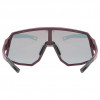 Uvex Sequenze CV Gafas de ciclismo, Cranberry Matt / Mirror Red