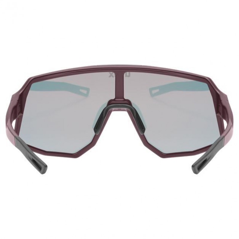 Uvex Sequenze CV Gafas de ciclismo, Cranberry Matt / Mirror Red