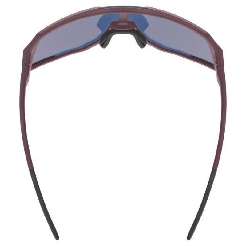 Uvex Sequenze CV Gafas de ciclismo, Cranberry Matt / Mirror Red