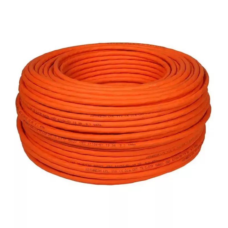 Kathrein cable de instalación de red Cat.7, 100 m, doble apantallado, diámetro exterior 7,2 mm, conductor de cobre (215500013)