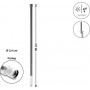 Delock Antena WiFi 5800 MHz conector N macho 10 dBi omnidireccional fija para exterior gris 60 cm (60767)