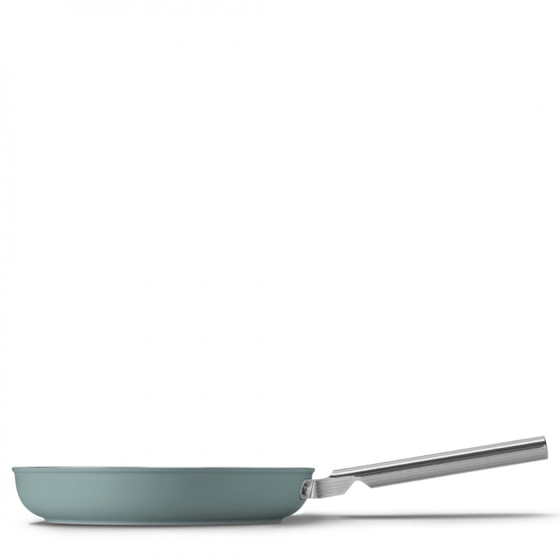 Smeg FPF2802EGM sartén, 28 cm, cerámica, mango de acero inoxidable, verde esmeralda