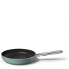 Smeg FPF2802EGM sartén, 28 cm, cerámica, mango de acero inoxidable, verde esmeralda