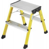 KRAUSE escalón doble plegable con ruedas (130044)