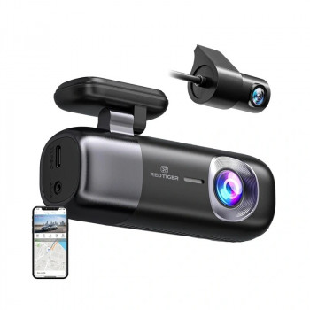 REDTIGER F9 dashcam WiFi 4K + 1080p