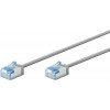 Goobay Cable de parcheo Slim Cat6a U/FTP RJ45, 1 m, gris