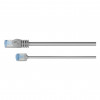 Goobay Cable de parcheo Slim Cat6a U/FTP RJ45, 1 m, gris