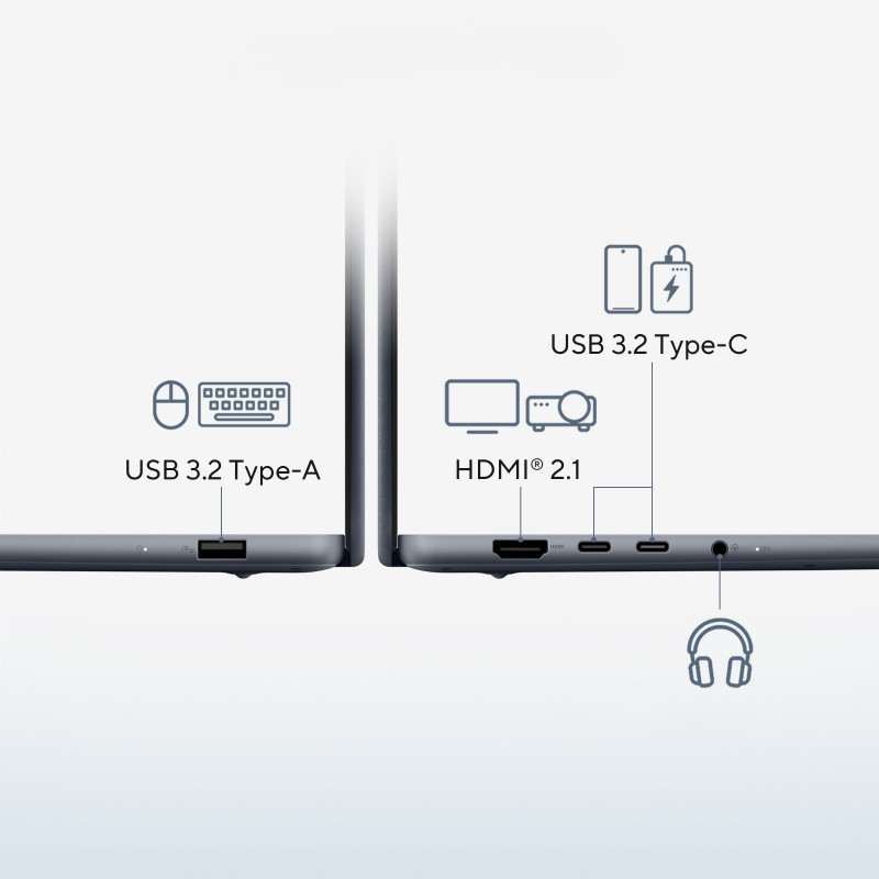 ASUS Zenbook 14 UX3480QA-SF003W Portátil 14 inch - Qualcomm Snapdragon X X1-26-100, 16GB RAM, 512GB SSD, Windows 11 Home