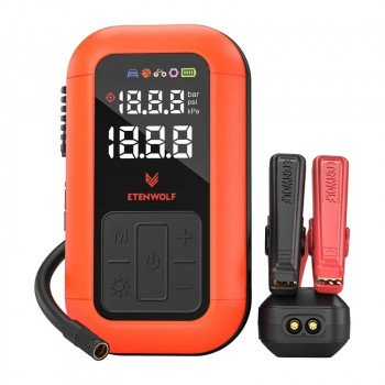 Etenwolf X6 Pro Max Bomba de neumáticos con batería, 11,03 bar, 12.000 mAh