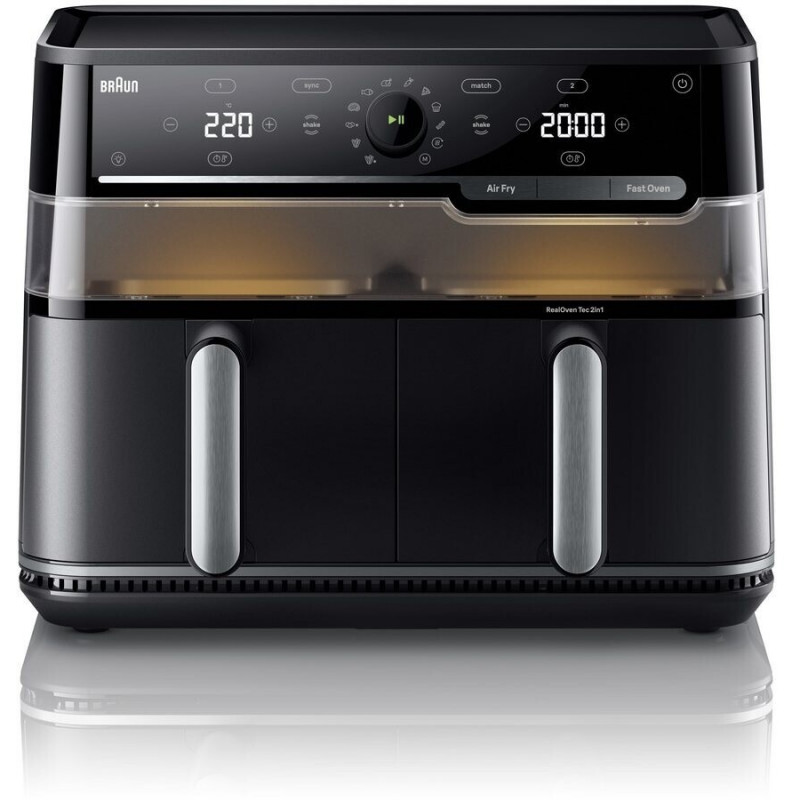 Braun TD5053IBK Freidora de aire doble, 5 + 5 L