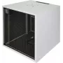 Silence Rack Office 12U Armario insonorizado de 19 pulgadas con ventilador silencioso y puerta de cristal, 600 x 600 mm, Gris claro (SRO126060)