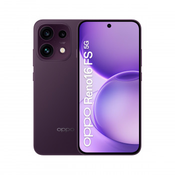 OPPO Reno16 FS 5G Dual SIM 8GB RAM 512GB Smartphone, Violeta-Negro (CPH2859)