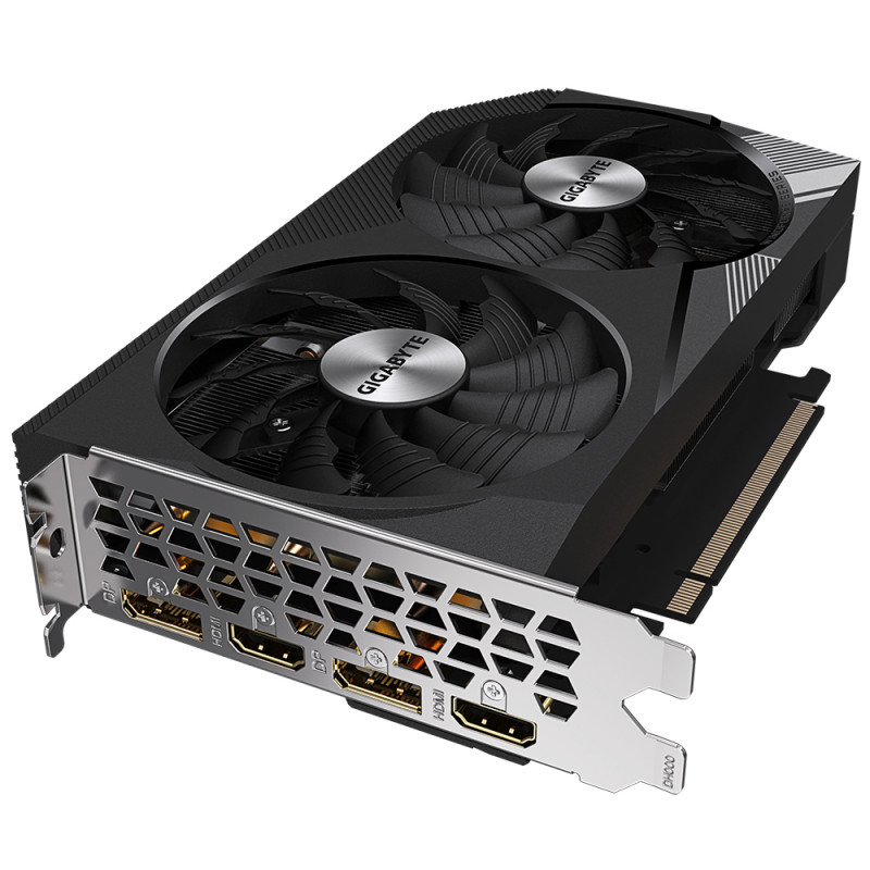 Gigabyte GeForce RTX 3060 WINDFORCE OC 12G Tarjeta gráfica - 12GB GDDR6, 192-bit, PCIe 4.0 x16, 2x HDMI, 2x DisplayPort (GV-N3060WF2OC-12GD)