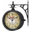 TFA 603011 Reloj de pared de cuarzo, Antiguo, Negro