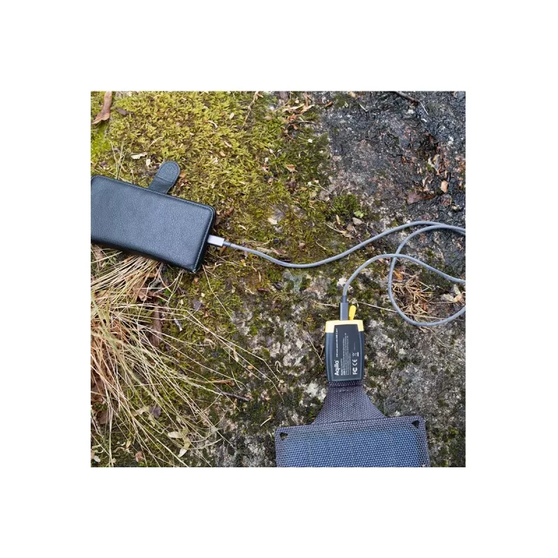 Aqiila Sunbird P21 - Cargador solar plegable con conector USB-C