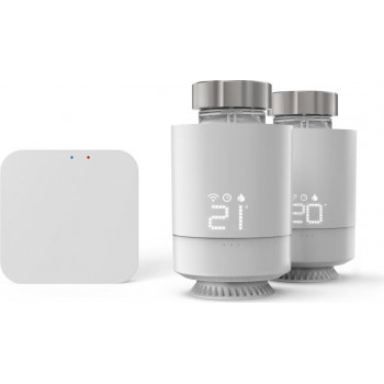 Hama Control de calefacción inteligente Wi-Fi, 2x termostato inteligente para radiador + hub