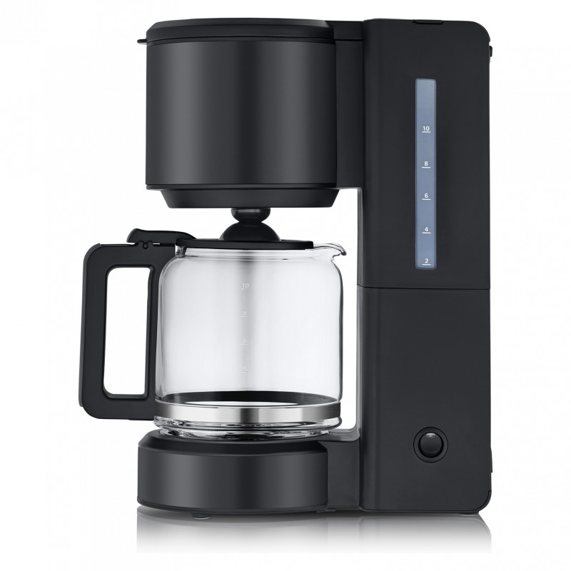 WMF Stelio Cafetera con jarra de cristal, negro intenso (412150071)