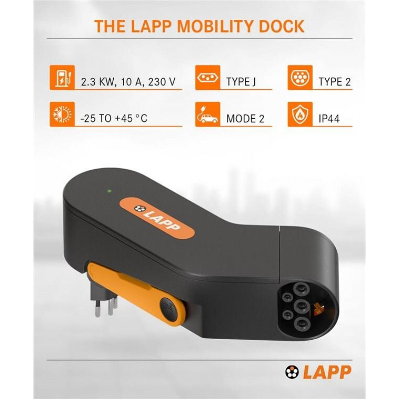 LAPP MOBILITY Mobility Dock Cargador EV, Tipo Suiza (65417)