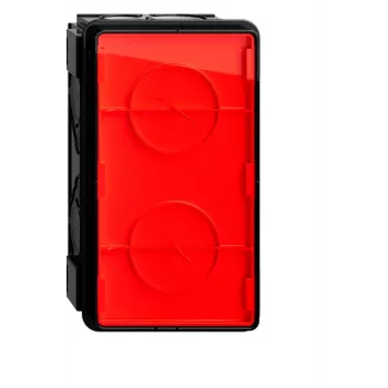 Caja empotrable GIRA (UP-EB-Dose), 2 tomas, estanca al aire, plana, System 70 (375100)
