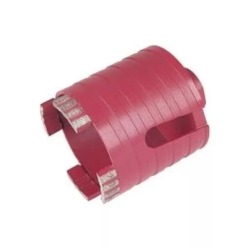Wolfcraft 7957000 Broca hueca con punta de diamante, 68 mm