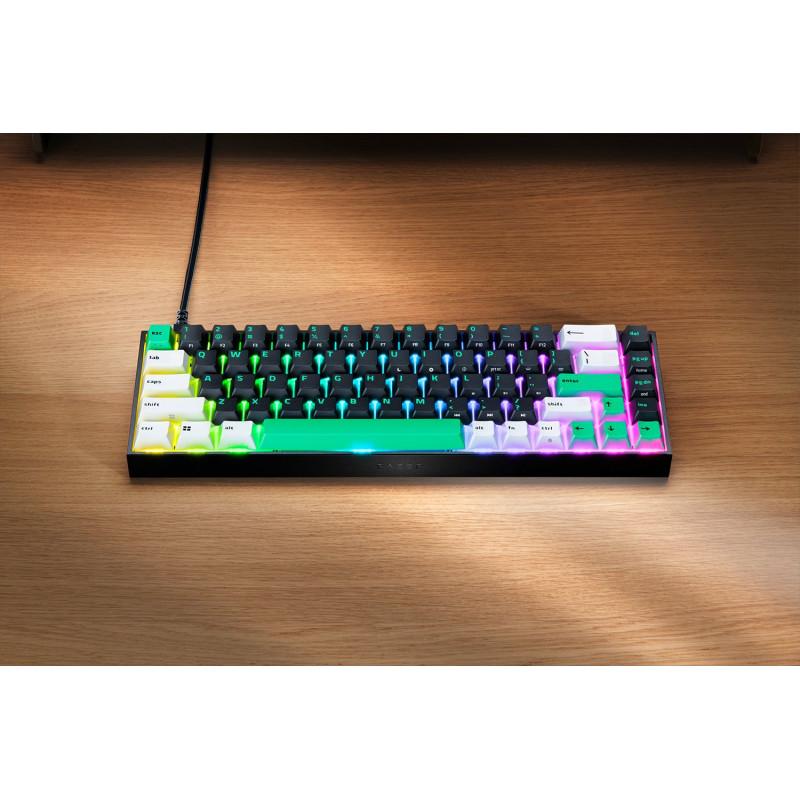 Teclado gaming mecánico Razer Reclusa X Mini 65%, con cable, US, Razer Mechanical Switches Gen-3 (táctil), negro