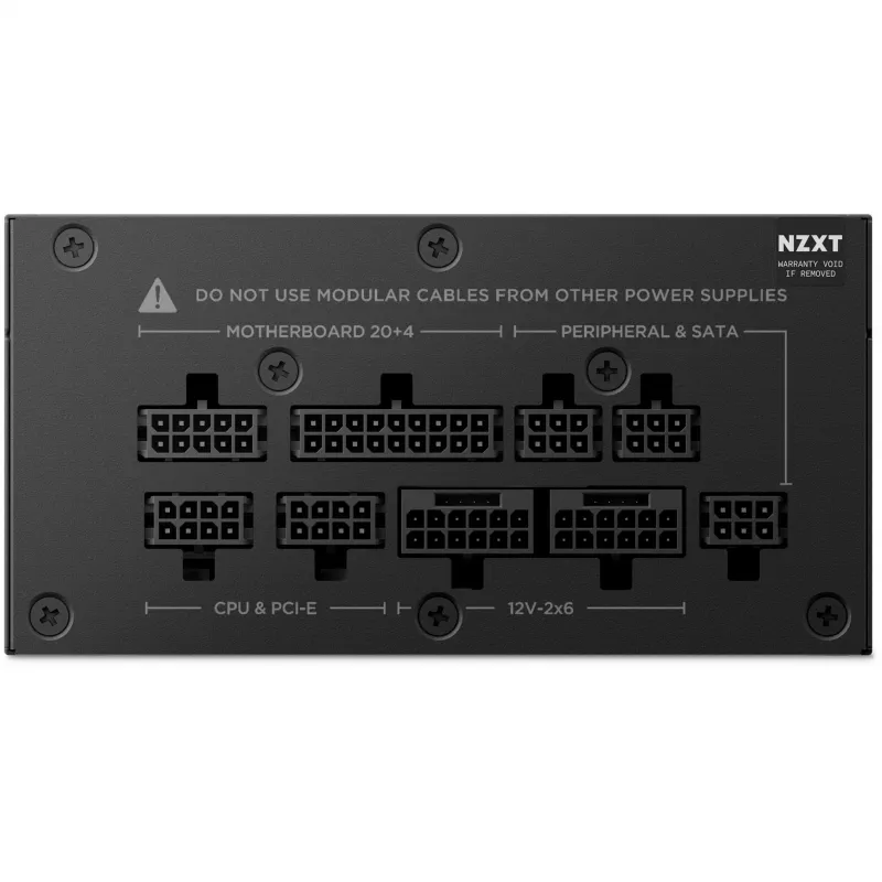 NZXT C850 SFX 850 W Fuente de alimentación, negra, 1x 12-Pin High Power GPU, 3x PCIe, gestión de cables (PS-8G1BB-EU)