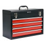 Yato YT-08874 caja de herramientas/accesorios acero inoxidable negro, rojo