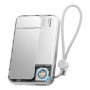 SHARGE ICEMAG 3 batería externa, 10.000 mAh, 25 W Qi2, 35 W USB-C, blanco
