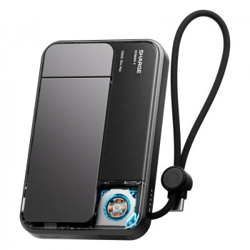 SHARGE ICEMAG 3 batería externa, 10.000 mAh, 25 W Qi2, 35 W USB-C, negro