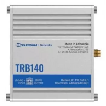 Teltonika TRB140 gateway con carcasa, fuente de alimentación UK (TRB140005000)