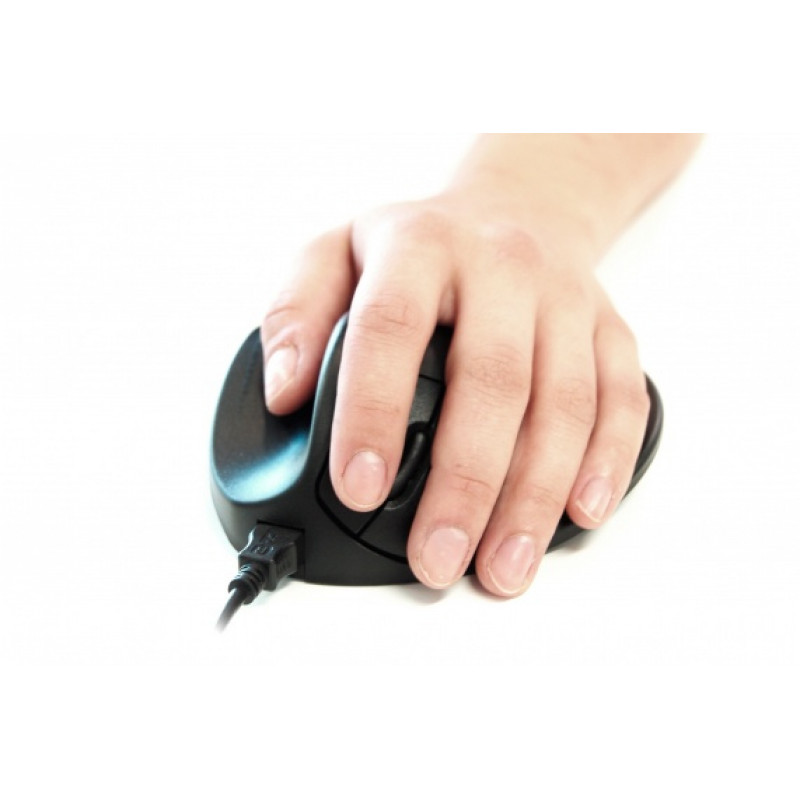 Bakker Elkhuizen Hippus HandShoeMouse Small ratón ergonómico, zurdo (BNEP170L)