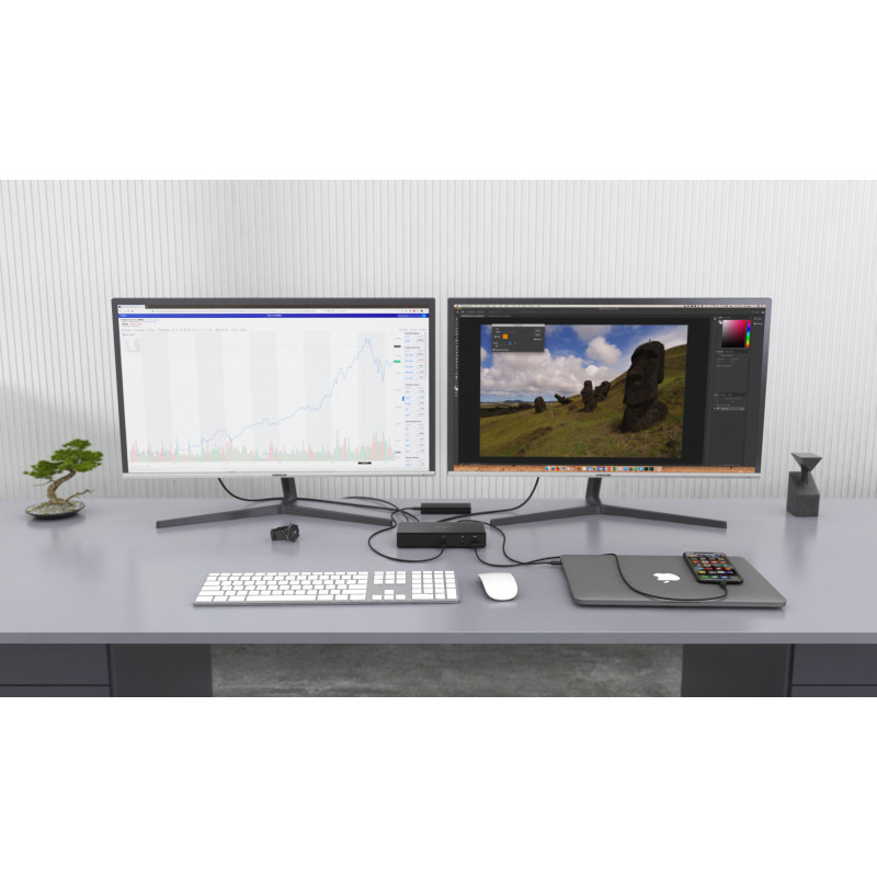 i-tec Thunderbolt 3/USB-C Dual DisplayPort 4K docking station con 85W PD