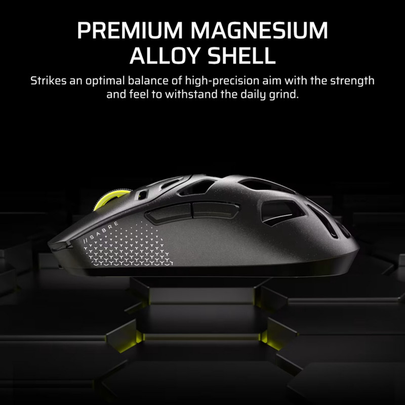 Corsair SABRE V2 PRO ratón gaming inalámbrico, 2.4GHz / Bluetooth / USB-C, negro (CH-931G100-WW)
