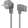 DSIT cable de alimentación Schuko a IEC C13, 2 m, gris
