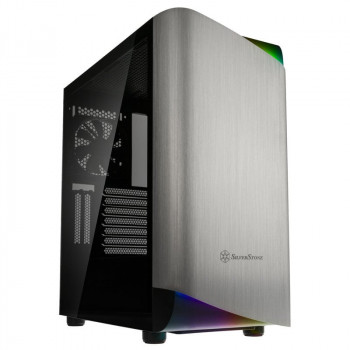 SilverStone Seta A1 Mid Tower, cristal templado - negro/plata
