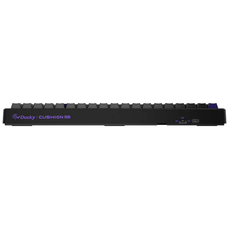 Ducky Cushion 98 teclado gaming, 96%, distribución US (ANSI), Shush Red Switches – negro mate