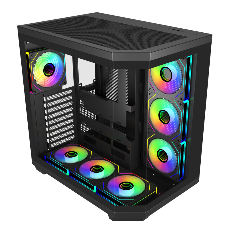 FSP U580 ARGB ATX Ultra Tower caja gaming – negra