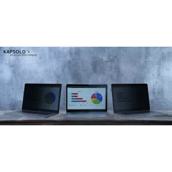 Kapsolo filtro de privacidad autoadhesivo de 4 vías para pantallas de 16