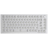 Glorious GMMK Pro White Ice 75% TKL teclado - Barebone, ISO-Layout, plata