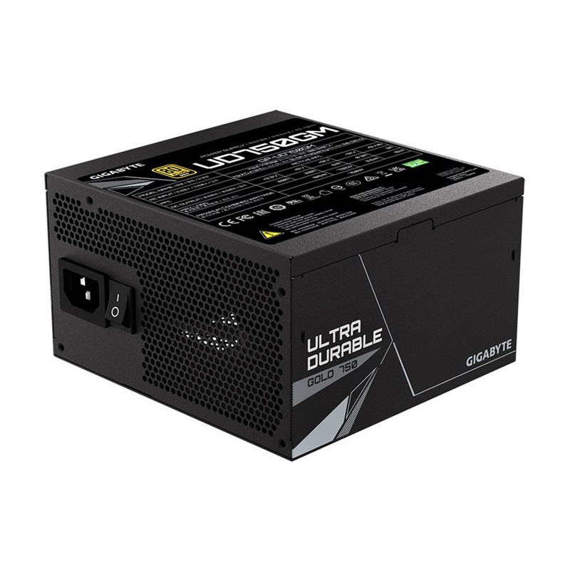 Fuente de alimentación GIGABYTE UD750GM 750W ATX, 80+ Gold, totalmente modular