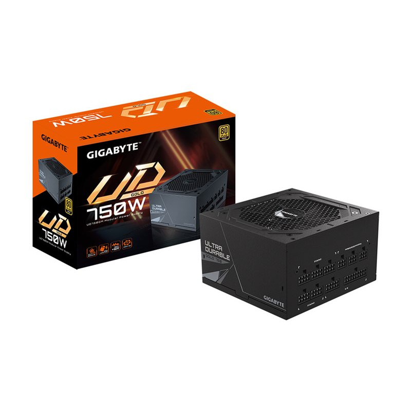 Fuente de alimentación GIGABYTE UD750GM 750W ATX, 80+ Gold, totalmente modular