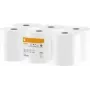Satino by Wepa rollo de toallas HiCycle, 2 capas, 138 m, 100% reciclado, blanco nuclear, gofrado waffle, pack de 6 (319190)