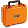 B&W 1000/O/SI maletín de herramientas, naranja, polipropileno (PP), antipolvo, impermeable, 248,92 x 175,26 x 93,98 mm