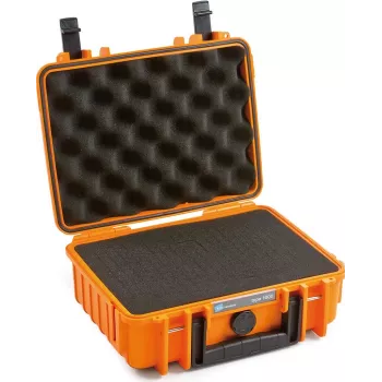 B&W 1000/O/SI maletín de herramientas, naranja, polipropileno (PP), antipolvo, impermeable, 248,92 x 175,26 x 93,98 mm