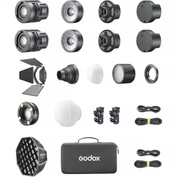 Godox RS60Bi Set de 2 luces LED Bi-Color modulares