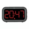 TFA Dostmann Bingo Despertador digital híbrido, pantalla LCD/LED, negro/antracita, 60.2048.01