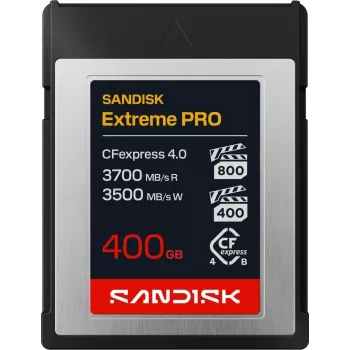 SanDisk Extreme PRO 400GB Tarjeta de memoria CFexpress 4.0 tipo B (SDCFEB-400G-GN4NN)