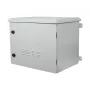 Allnet SO Serie 19 pulgadas 12U IP55 armario de pared, 638 mm de profundidad, con unidad de 4 ventiladores, gris claro (ALL-SO03-6612-G-DGRAUV2)